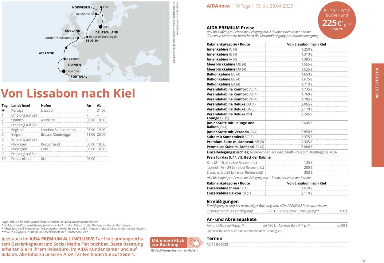 Prospekt Aida 01.03.2023 - 30.11.2023