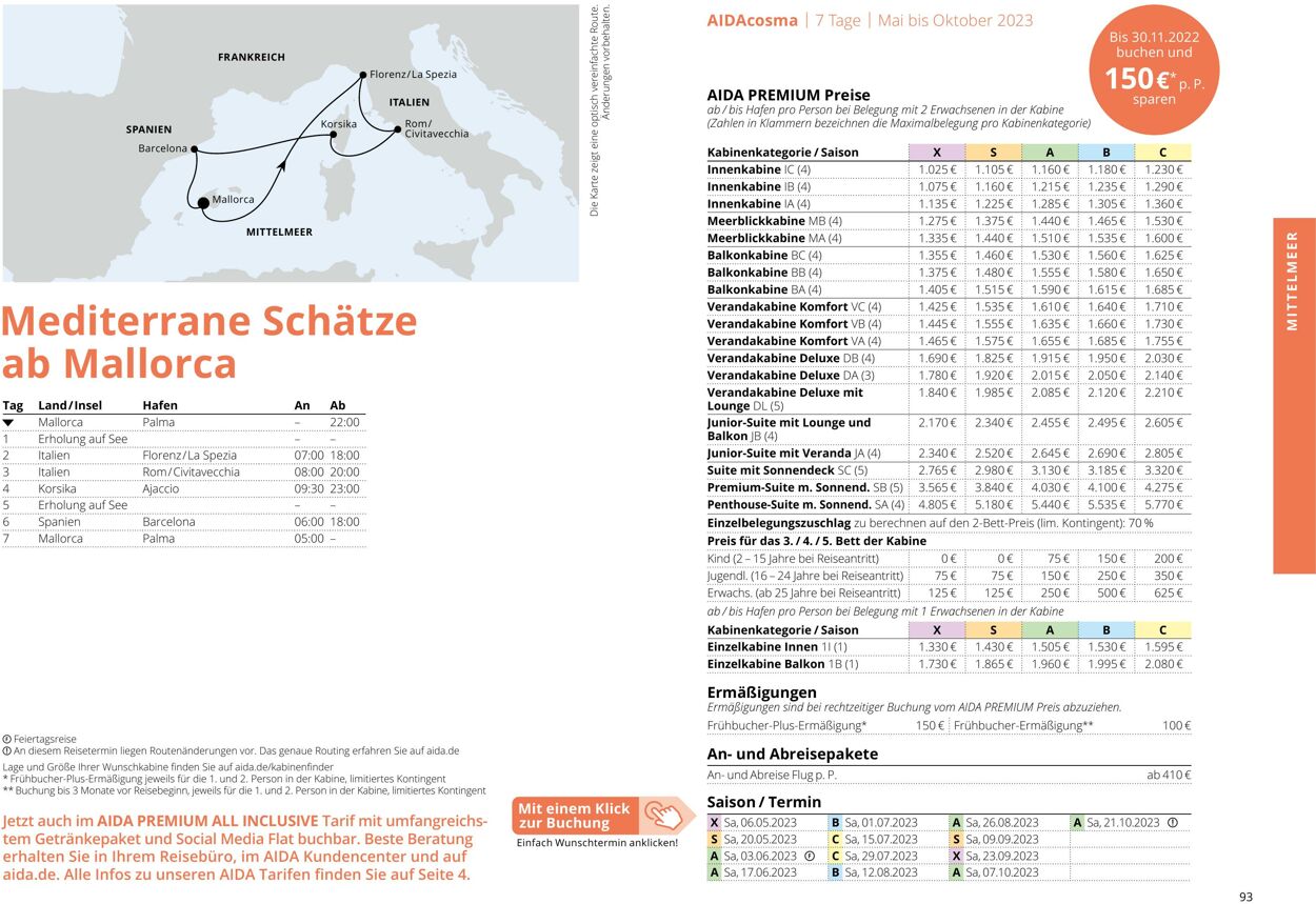 Prospekt Aida 01.03.2023 - 30.11.2023