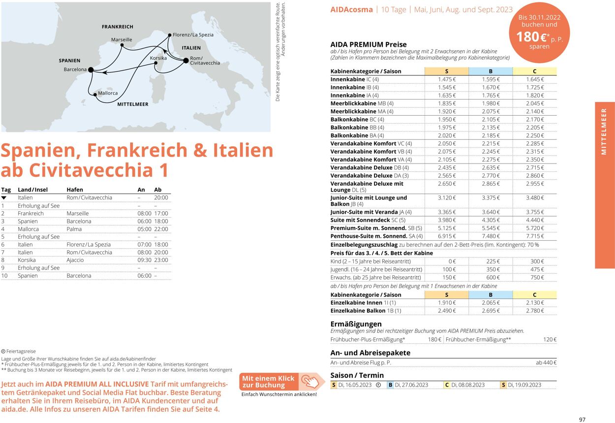 Prospekt Aida 01.03.2023 - 30.11.2023