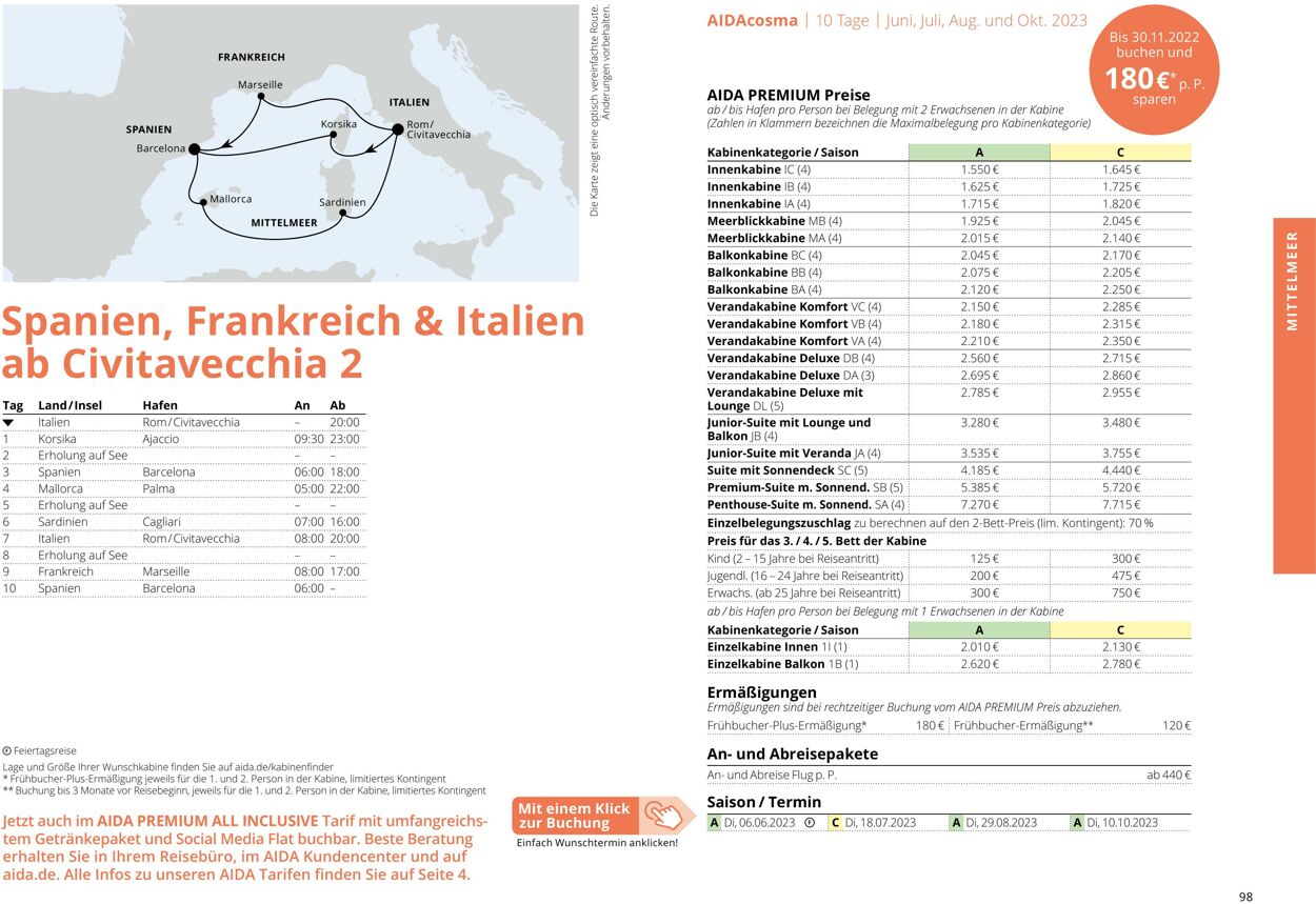 Prospekt Aida 01.03.2023 - 30.11.2023