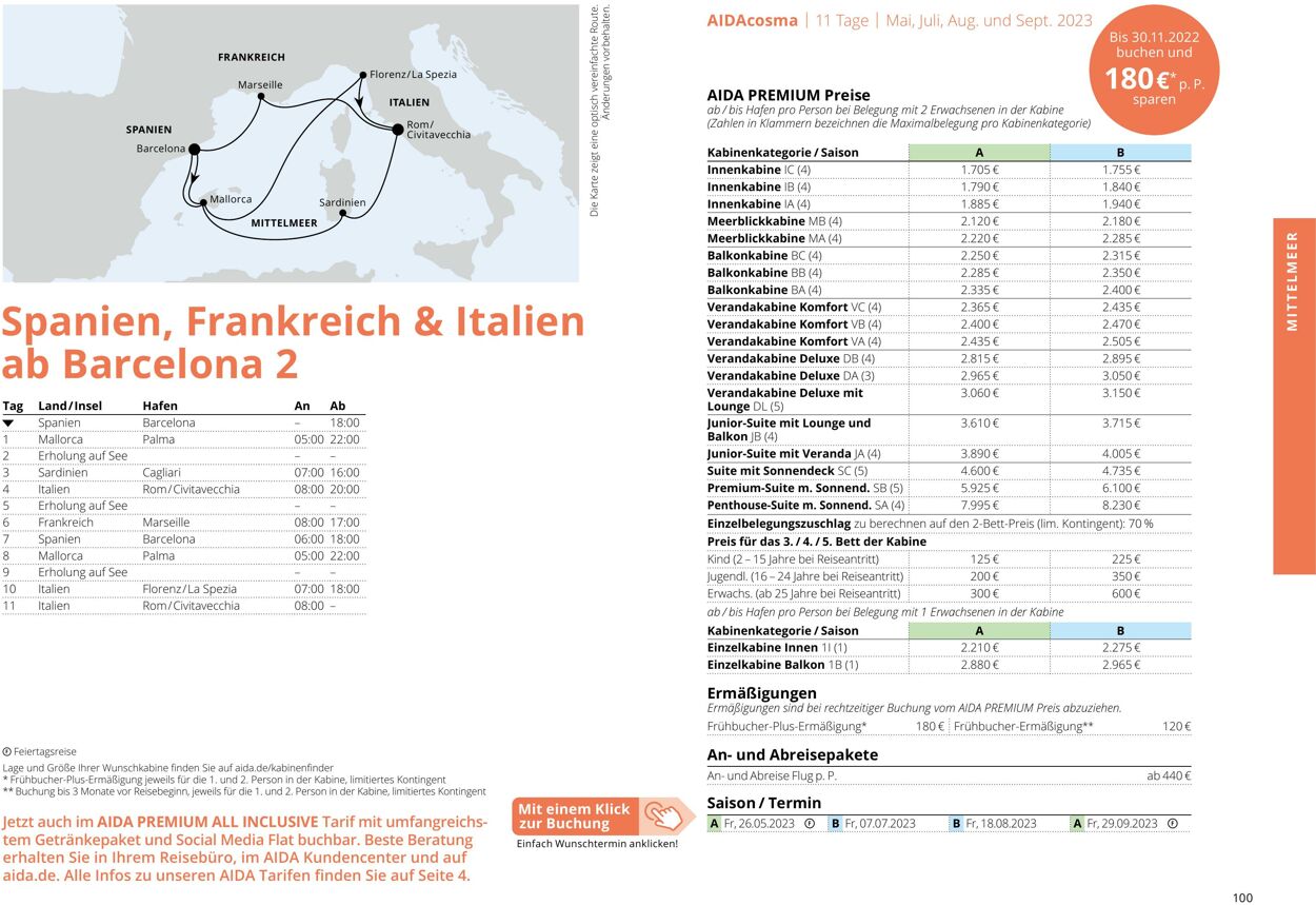 Prospekt Aida 01.03.2023 - 30.11.2023