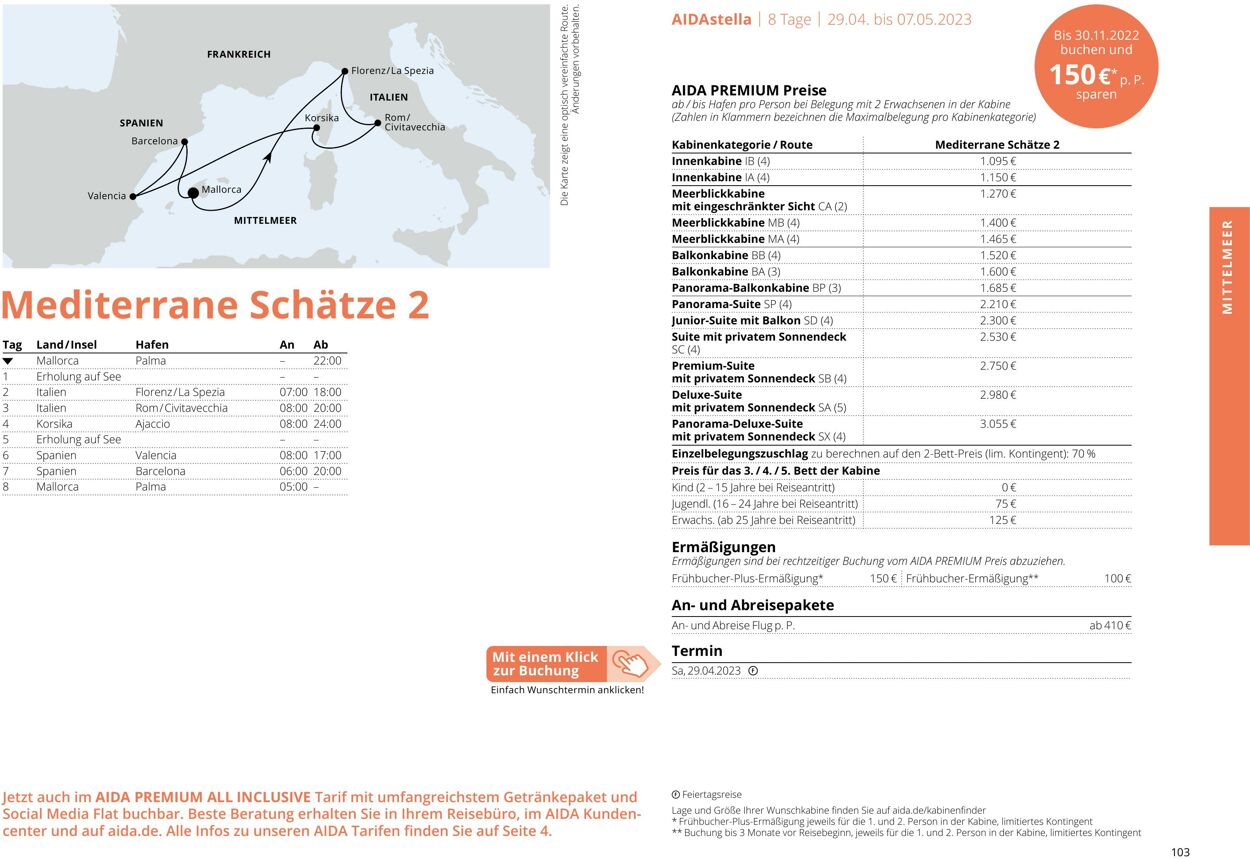 Prospekt Aida 01.03.2023 - 30.11.2023