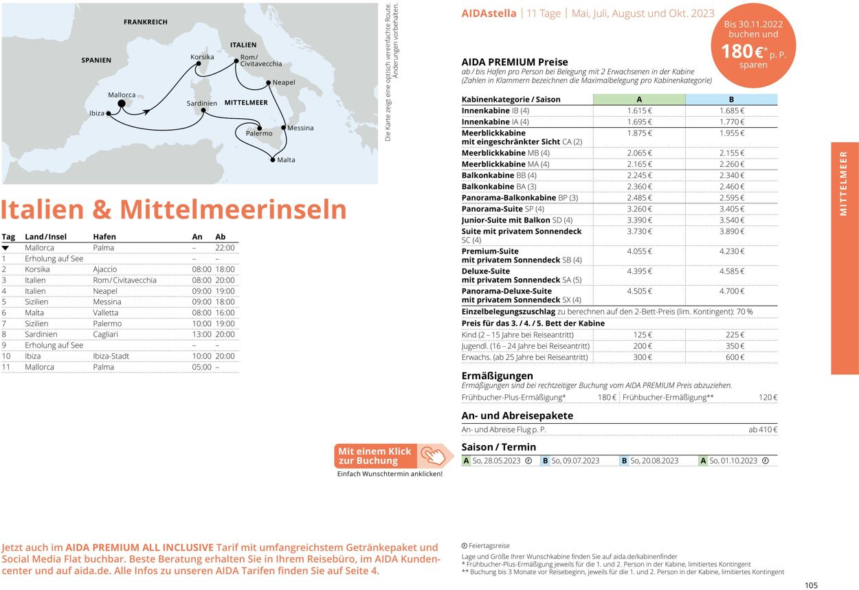 Prospekt Aida 01.03.2023 - 30.11.2023