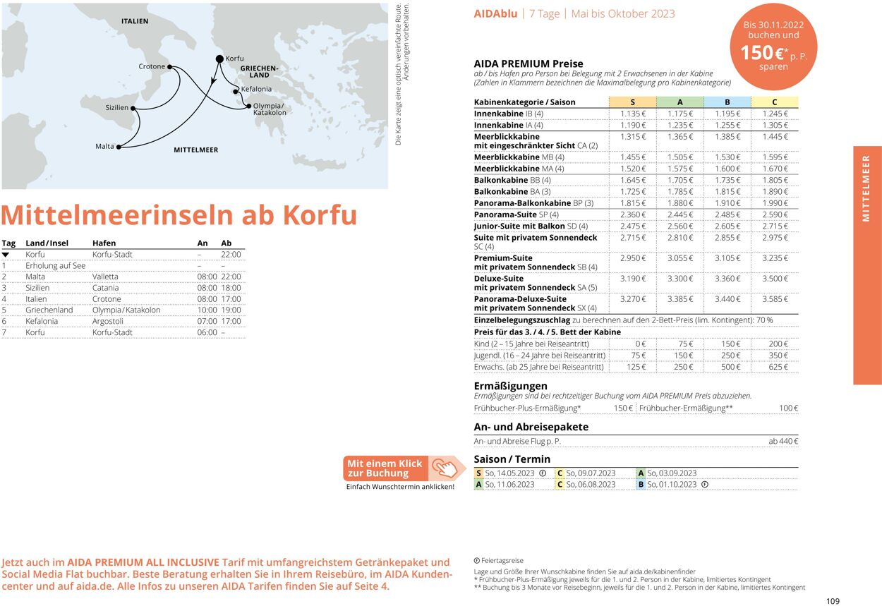 Prospekt Aida 01.03.2023 - 30.11.2023