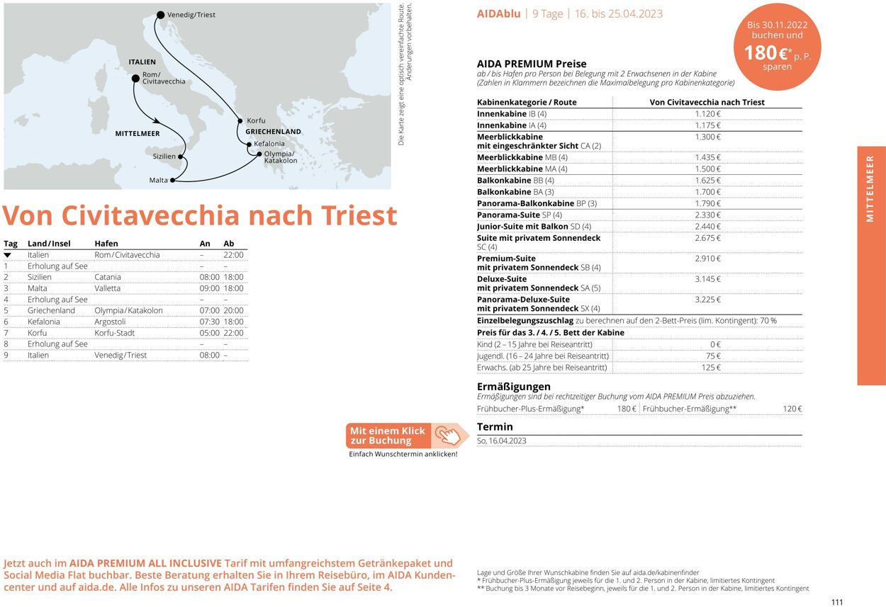 Prospekt Aida 01.03.2023 - 30.11.2023