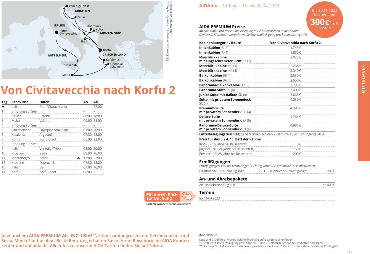 Prospekt Aida 01.03.2023 - 30.11.2023