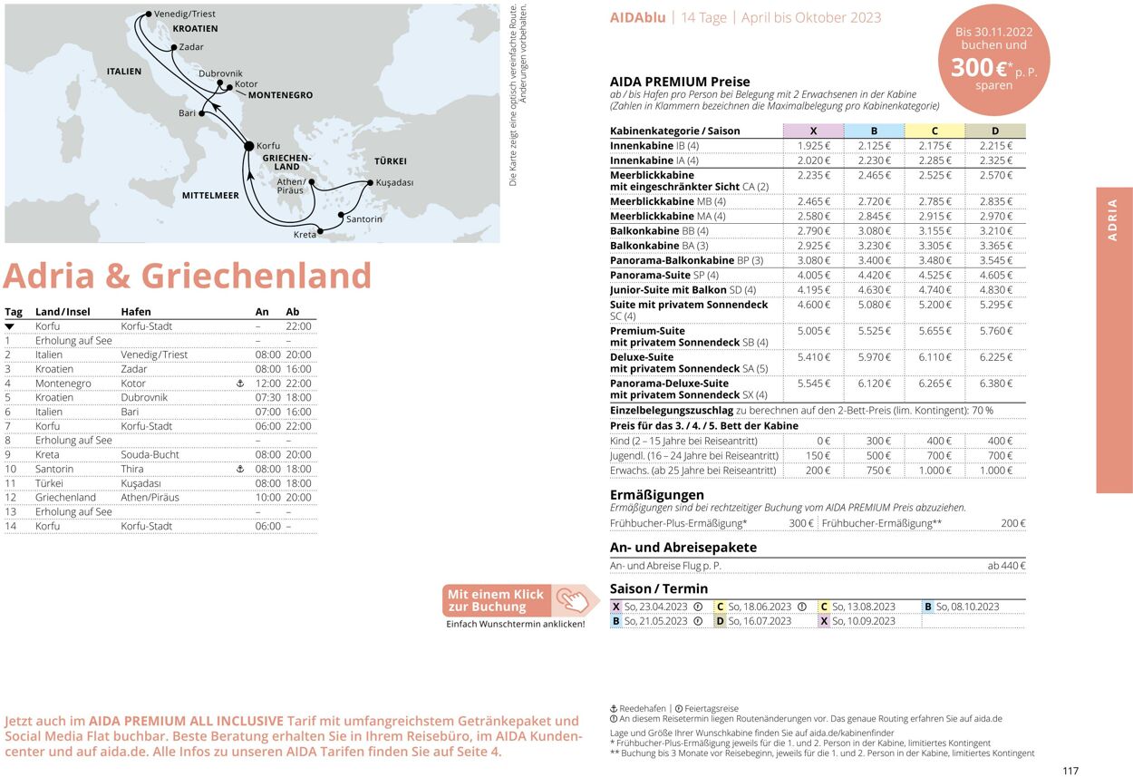 Prospekt Aida 01.03.2023 - 30.11.2023