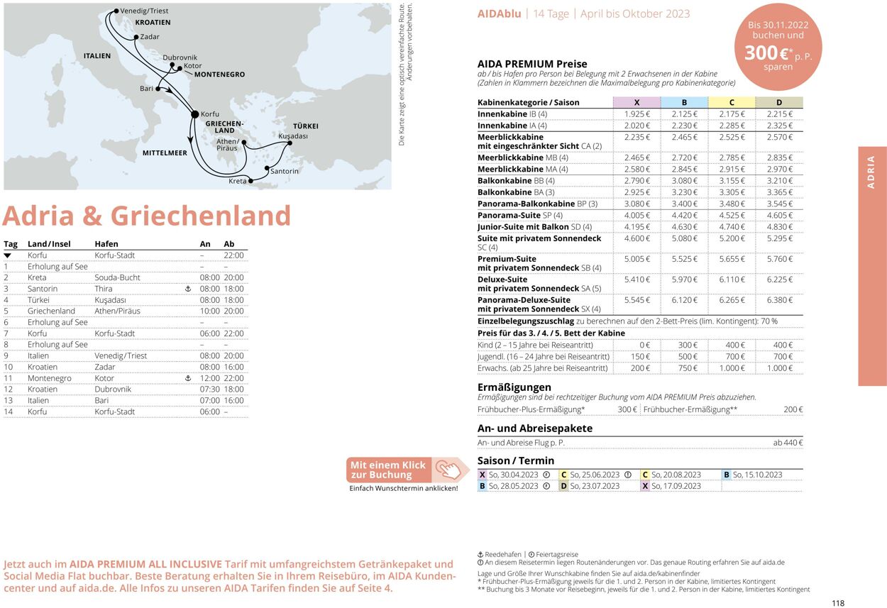 Prospekt Aida 01.03.2023 - 30.11.2023