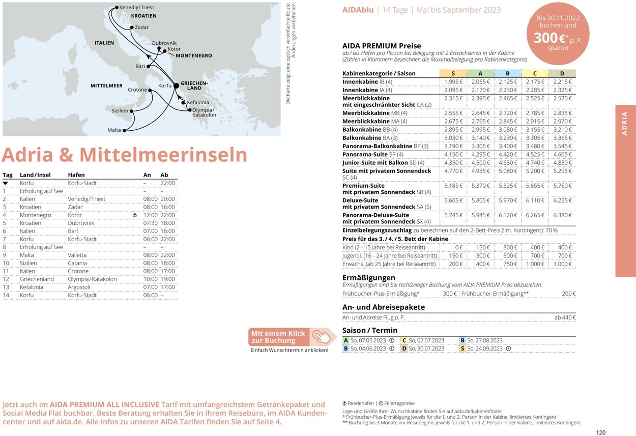 Prospekt Aida 01.03.2023 - 30.11.2023