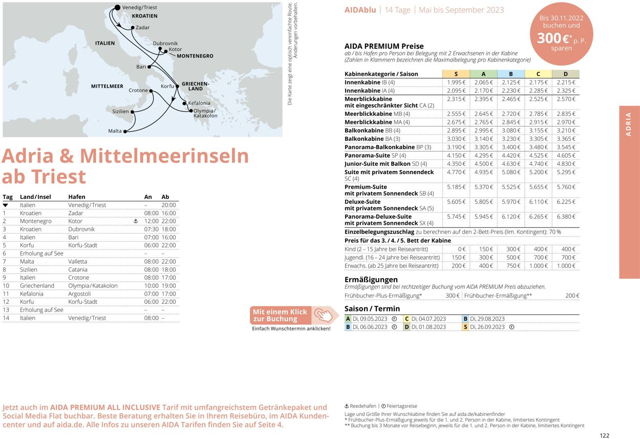 Prospekt Aida 01.03.2023 - 30.11.2023