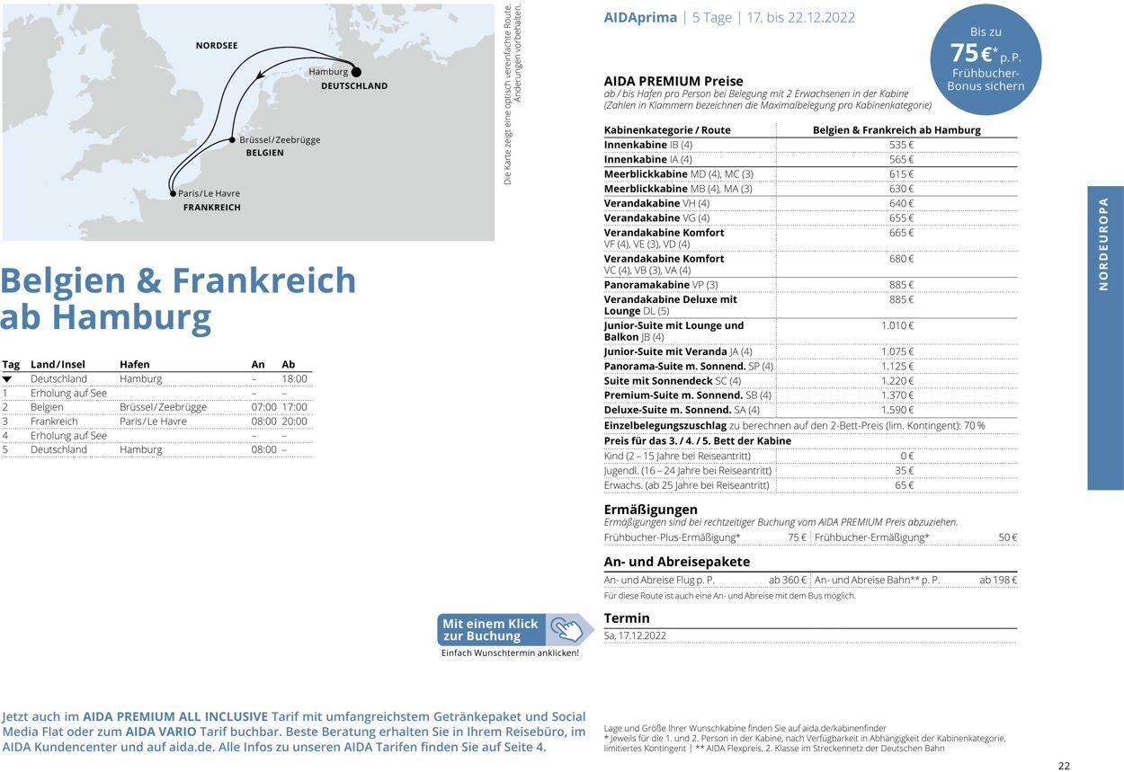 Prospekt Aida 01.10.2022 - 30.04.2023