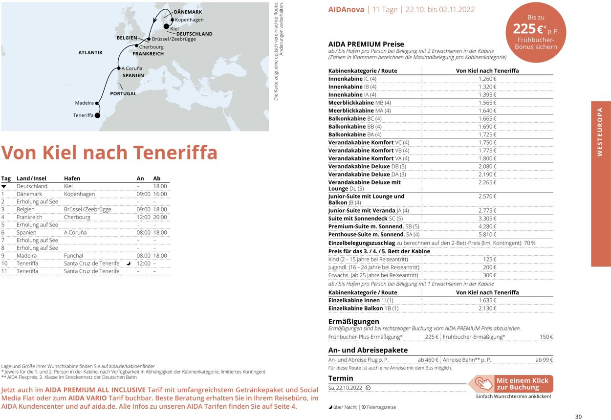 Prospekt Aida 01.10.2022 - 30.04.2023