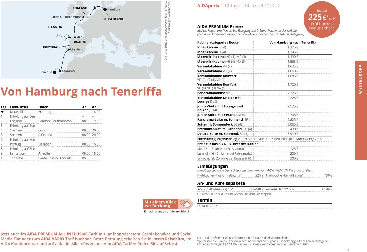 Prospekt Aida 01.10.2022 - 30.04.2023