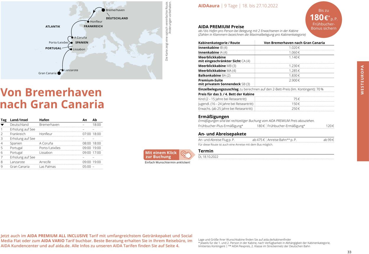 Prospekt Aida 01.10.2022 - 30.04.2023