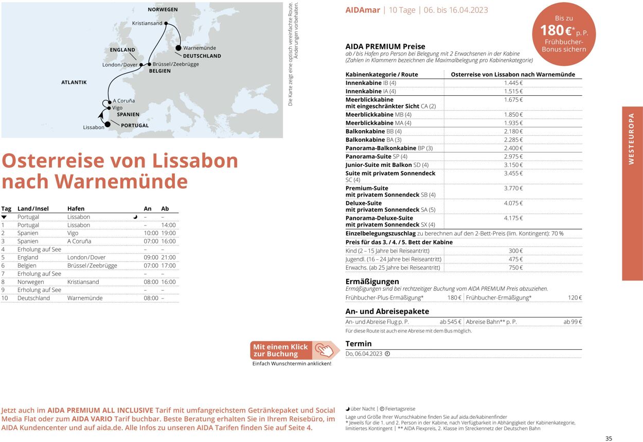 Prospekt Aida 01.10.2022 - 30.04.2023