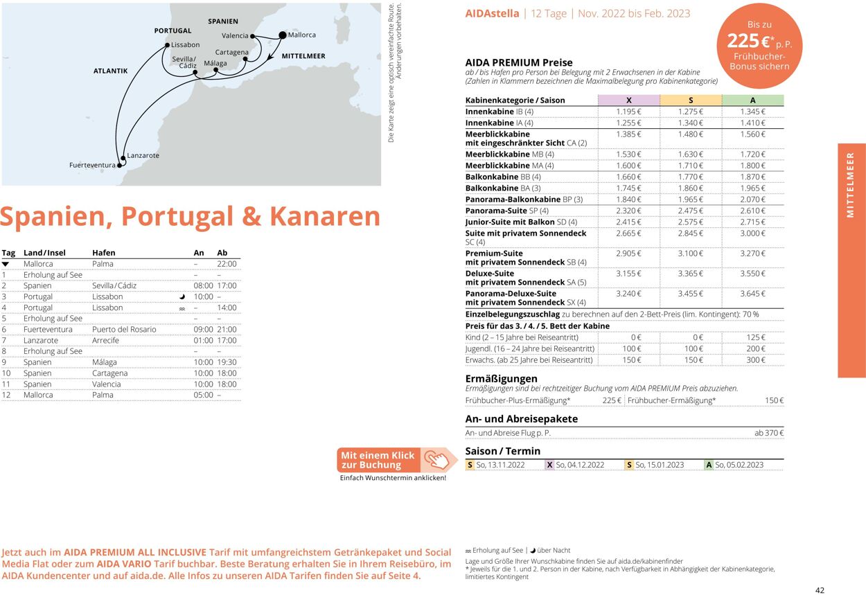 Prospekt Aida 01.10.2022 - 30.04.2023