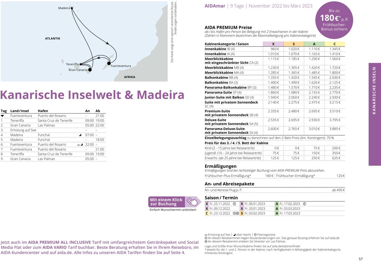 Prospekt Aida 01.10.2022 - 30.04.2023