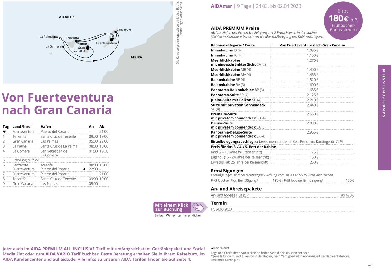 Prospekt Aida 01.10.2022 - 30.04.2023