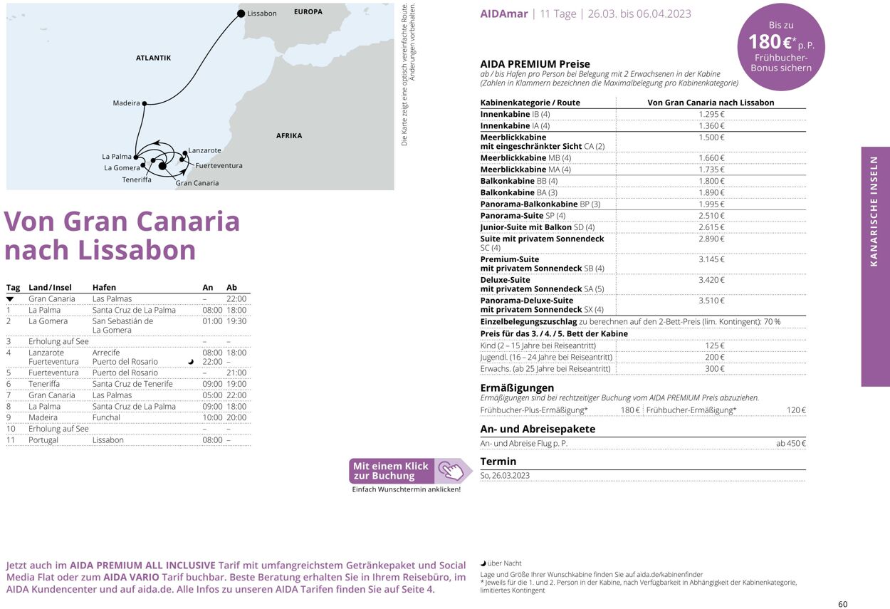 Prospekt Aida 01.10.2022 - 30.04.2023