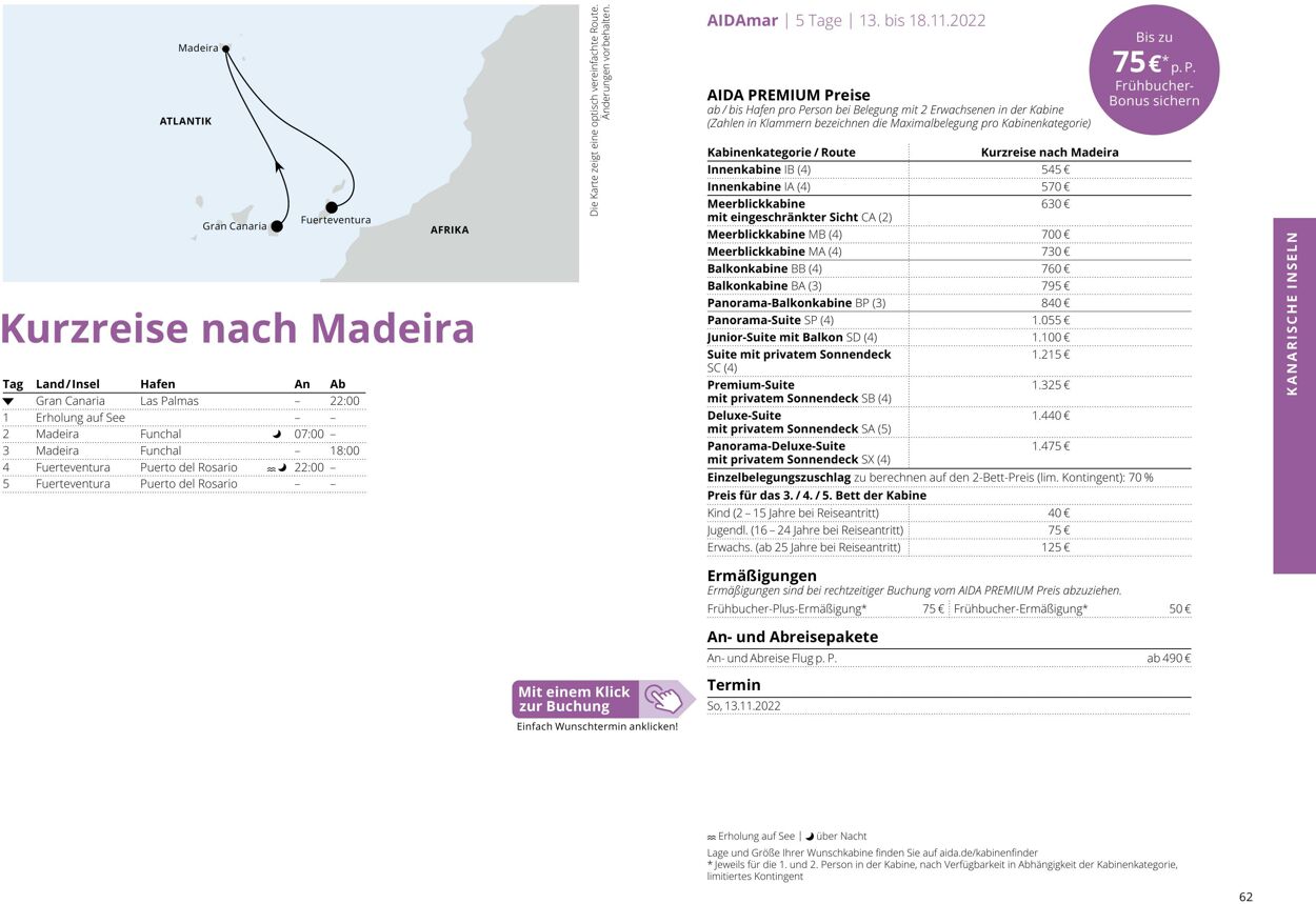 Prospekt Aida 01.10.2022 - 30.04.2023