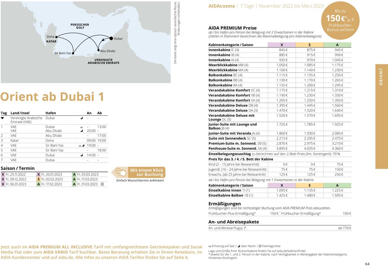 Prospekt Aida 01.10.2022 - 30.04.2023