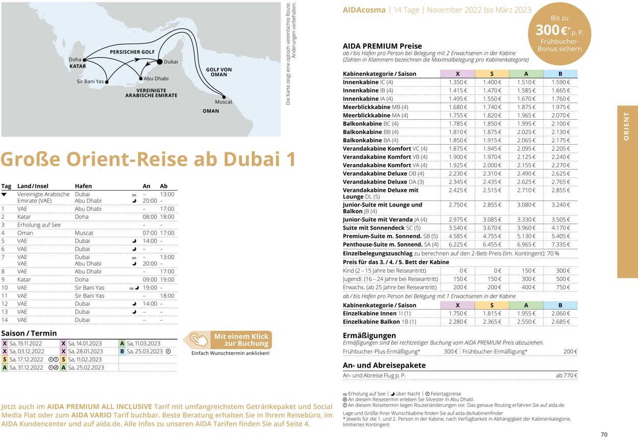 Prospekt Aida 01.10.2022 - 30.04.2023