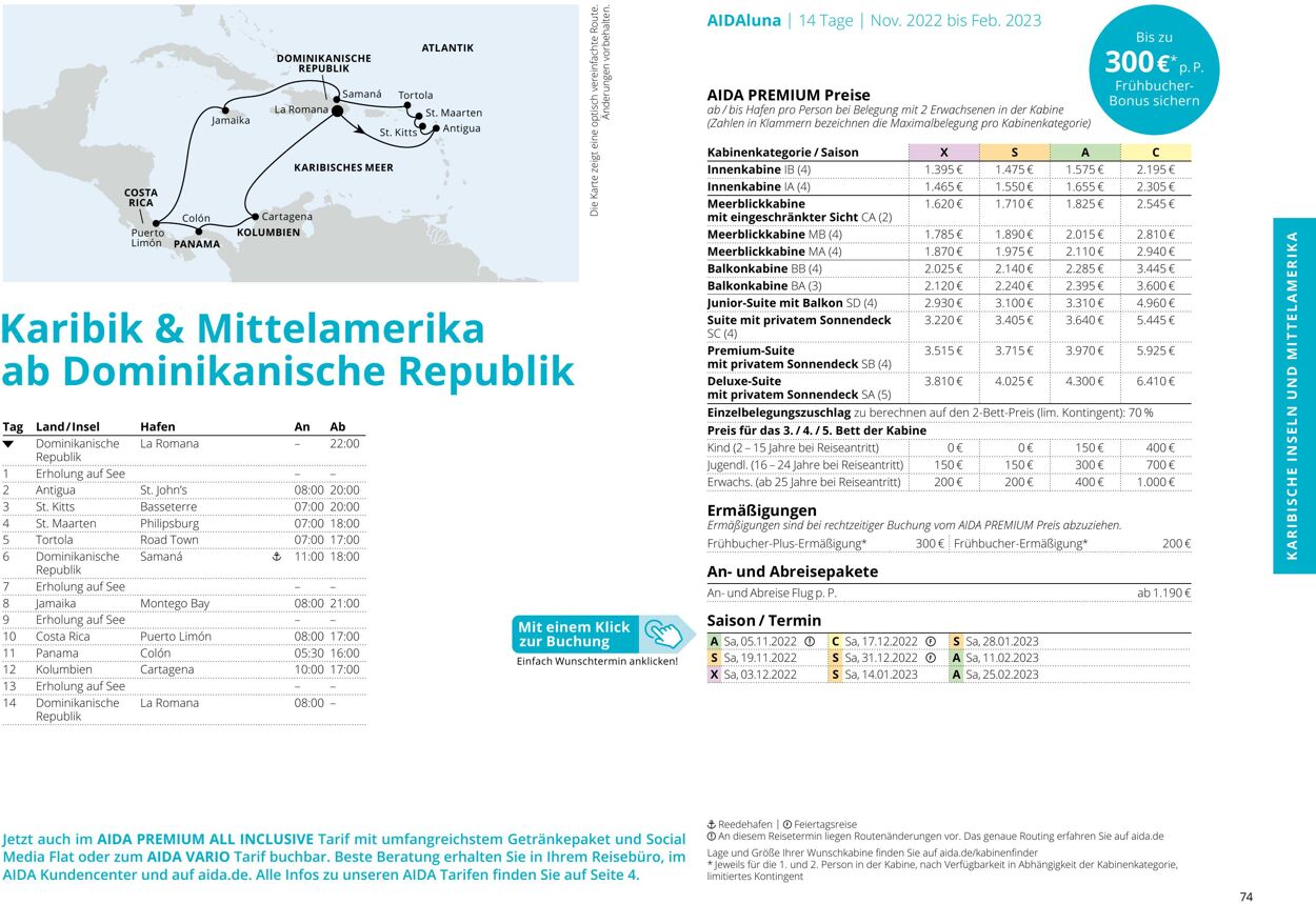 Prospekt Aida 01.10.2022 - 30.04.2023