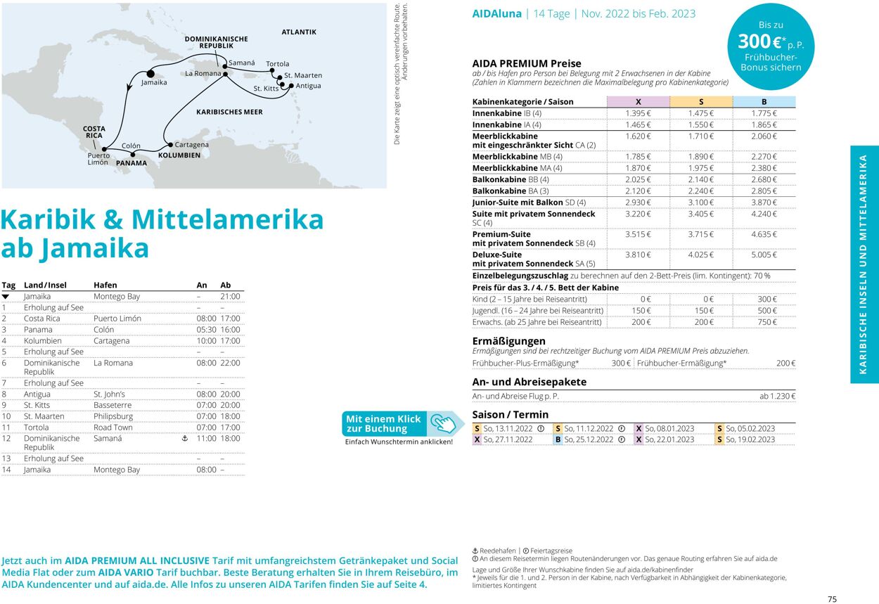 Prospekt Aida 01.10.2022 - 30.04.2023