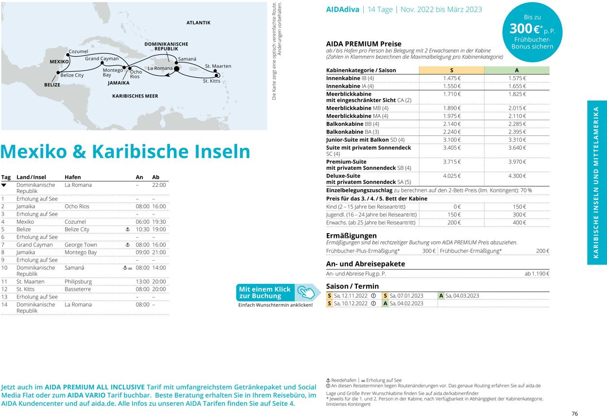 Prospekt Aida 01.10.2022 - 30.04.2023