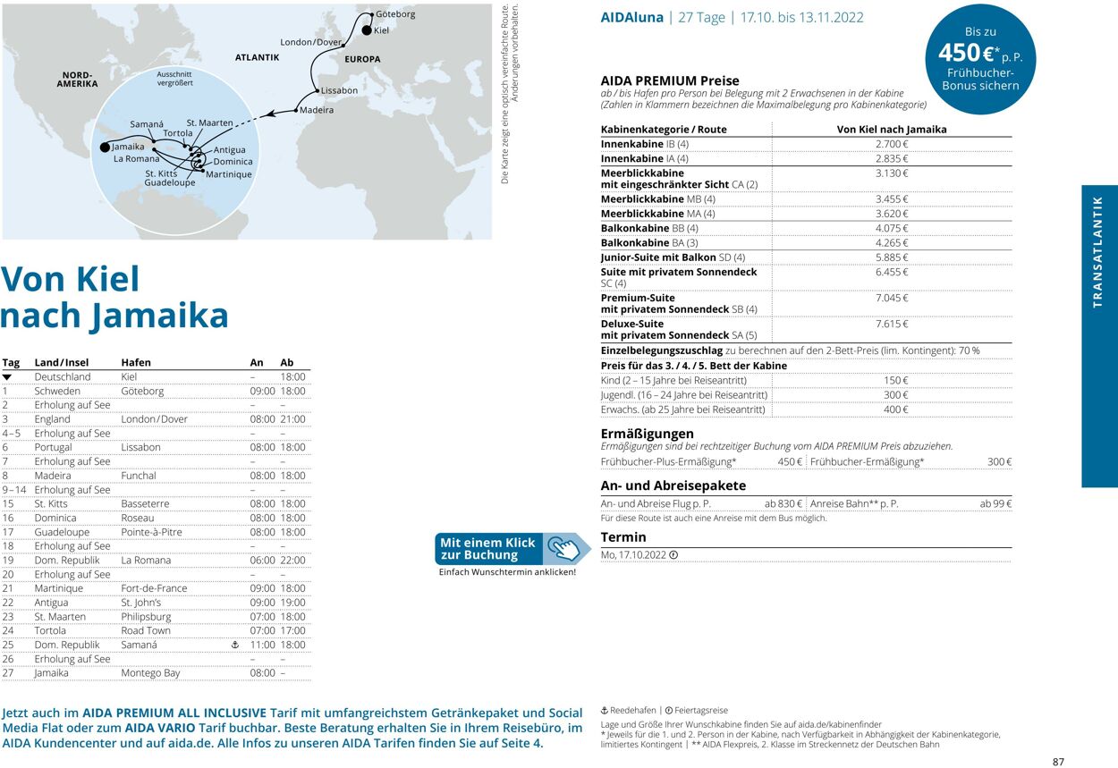 Prospekt Aida 01.10.2022 - 30.04.2023