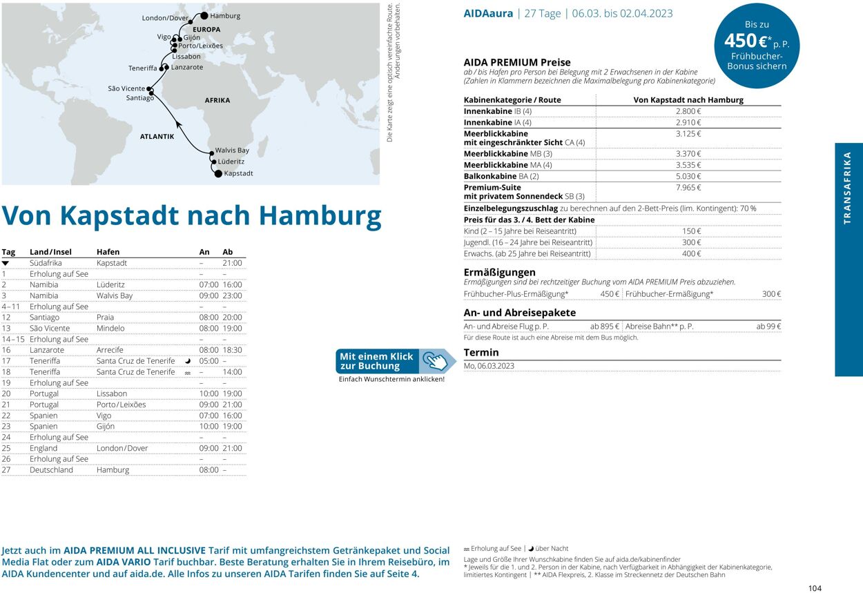 Prospekt Aida 01.10.2022 - 30.04.2023