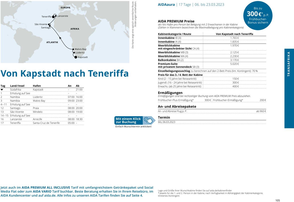 Prospekt Aida 01.10.2022 - 30.04.2023