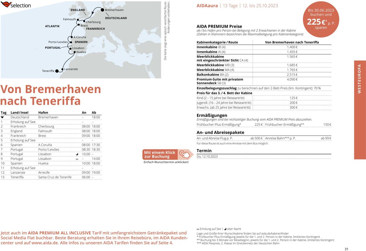 Prospekt Aida 01.10.2023 - 30.04.2024