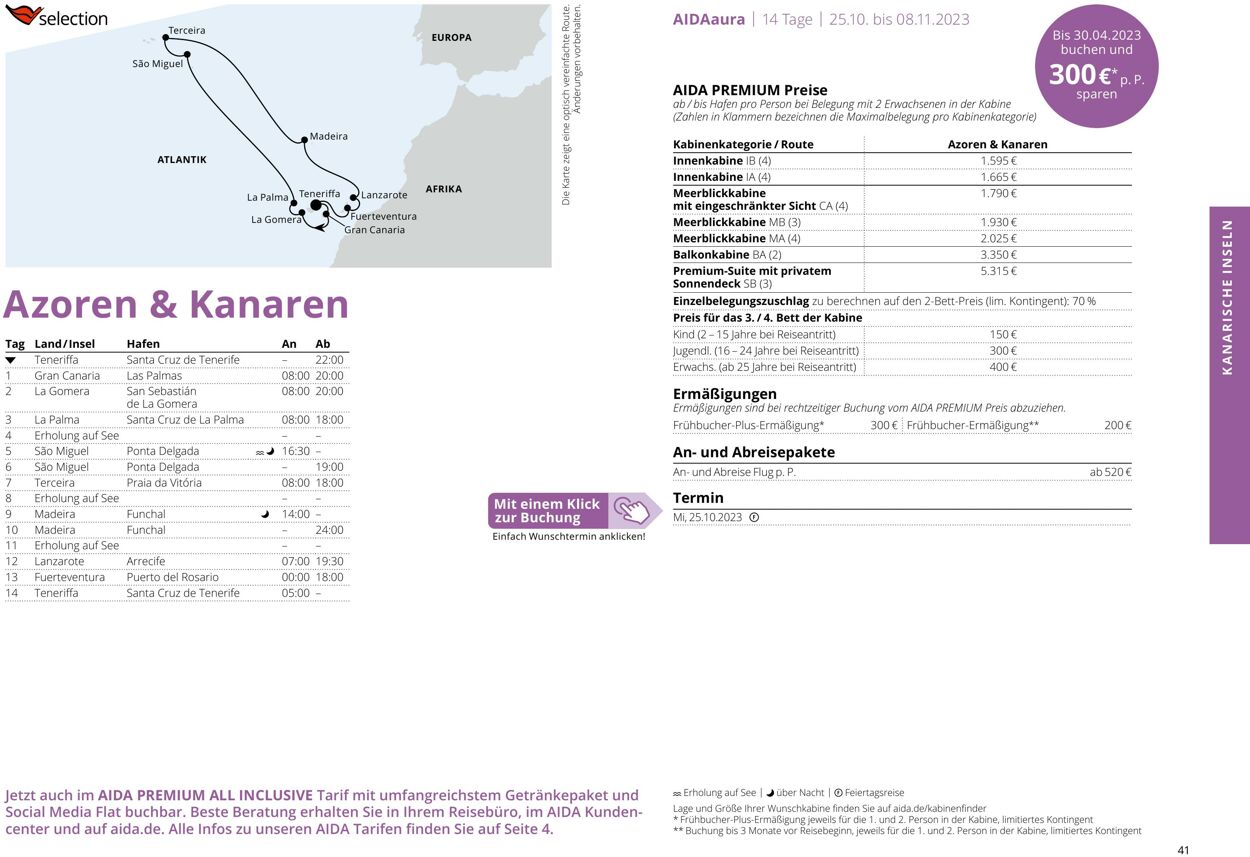 Prospekt Aida 01.10.2023 - 30.04.2024