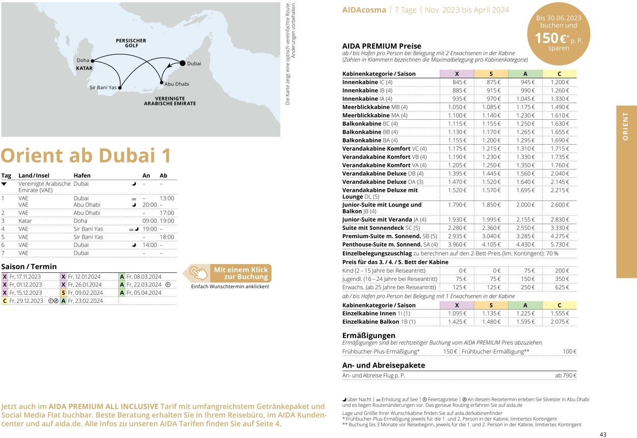 Prospekt Aida 01.10.2023 - 30.04.2024