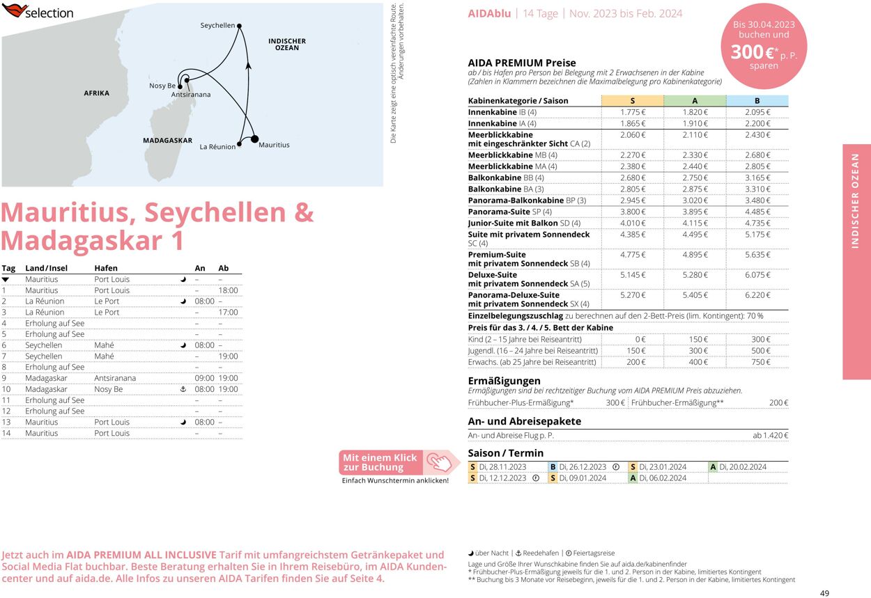 Prospekt Aida 01.10.2023 - 30.04.2024