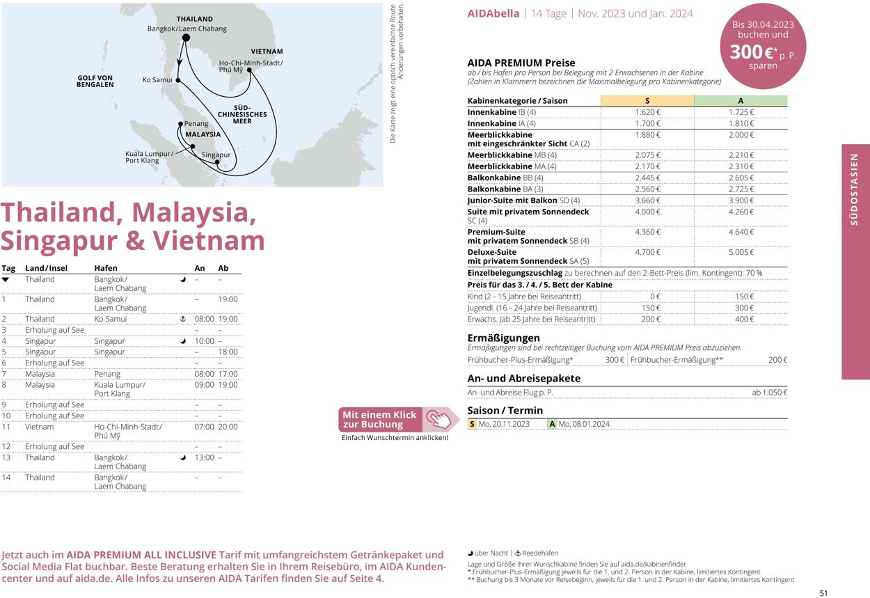 Prospekt Aida 01.10.2023 - 30.04.2024