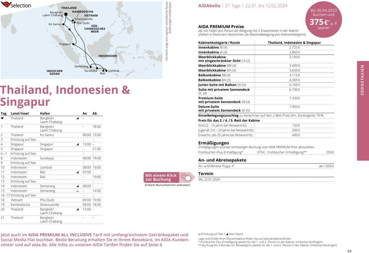 Prospekt Aida 01.10.2023 - 30.04.2024