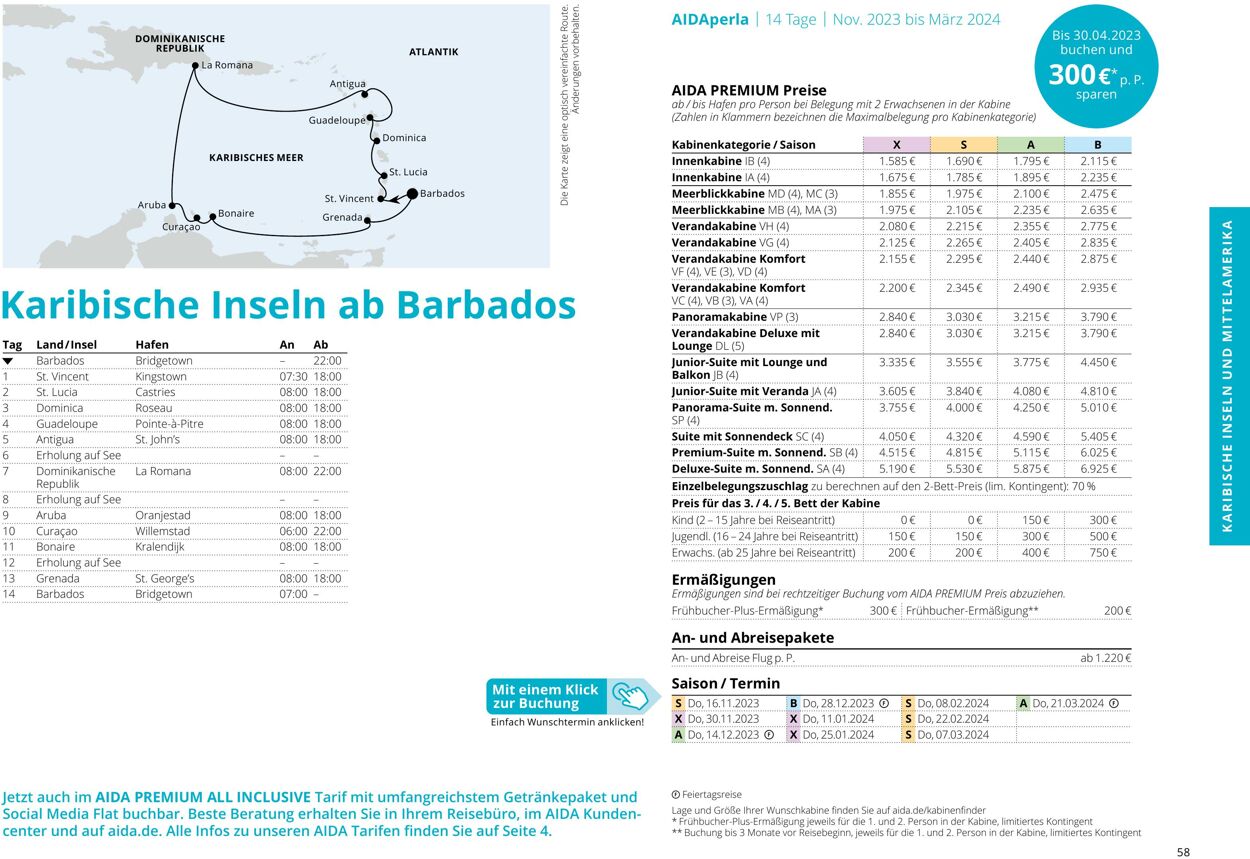 Prospekt Aida 01.10.2023 - 30.04.2024