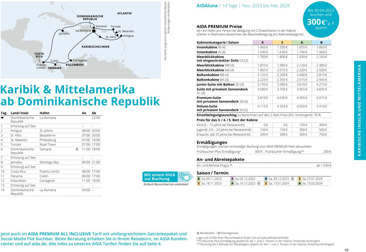 Prospekt Aida 01.10.2023 - 30.04.2024