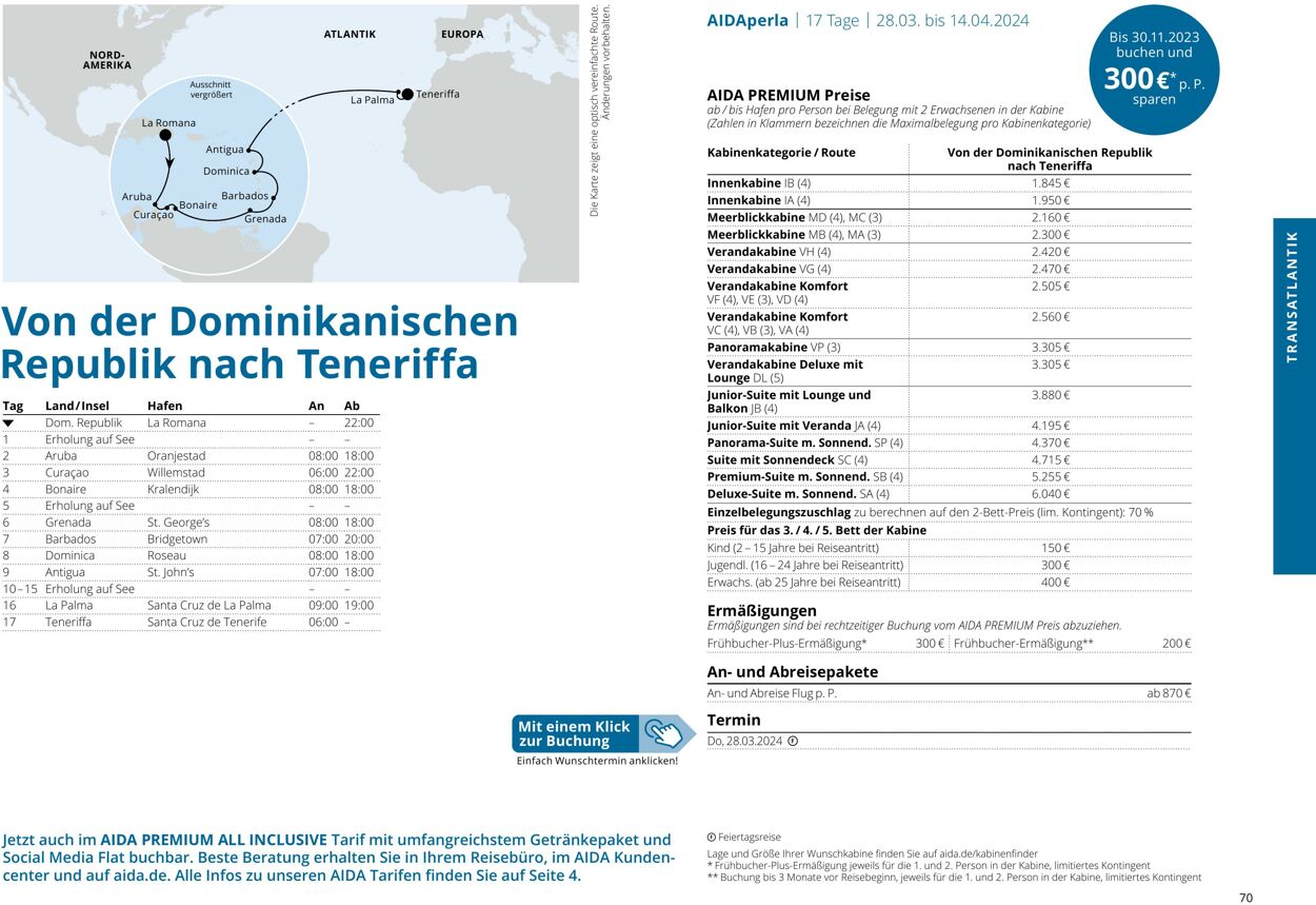 Prospekt Aida 01.10.2023 - 30.04.2024