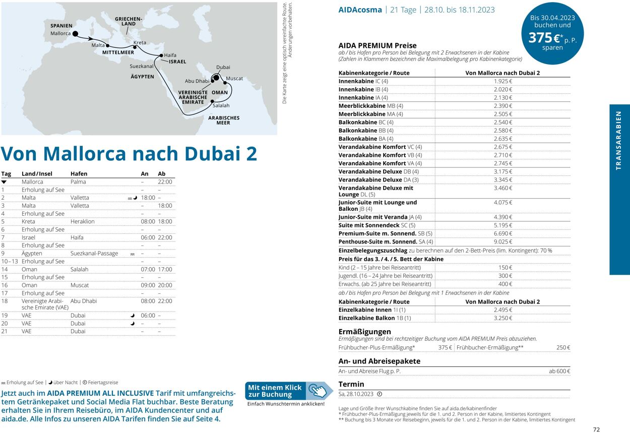 Prospekt Aida 01.10.2023 - 30.04.2024