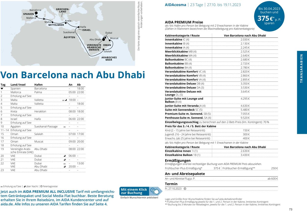 Prospekt Aida 01.10.2023 - 30.04.2024