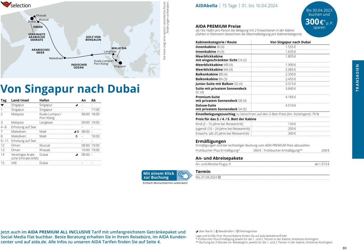 Prospekt Aida 01.10.2023 - 30.04.2024