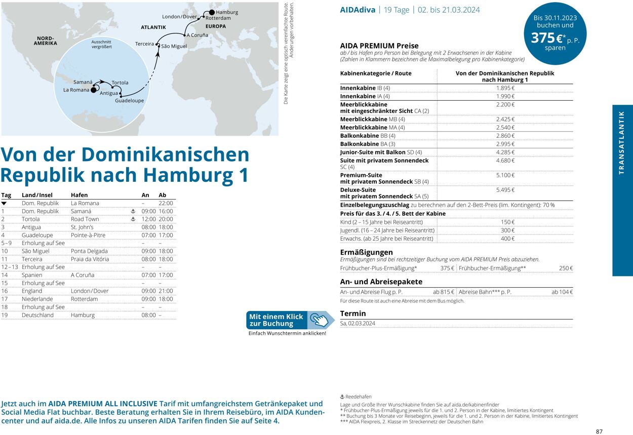 Prospekt Aida 01.10.2023 - 30.04.2024