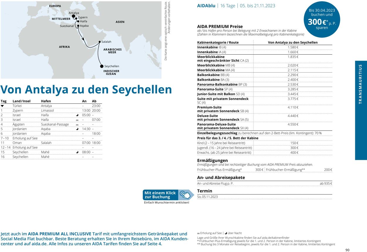 Prospekt Aida 01.10.2023 - 30.04.2024