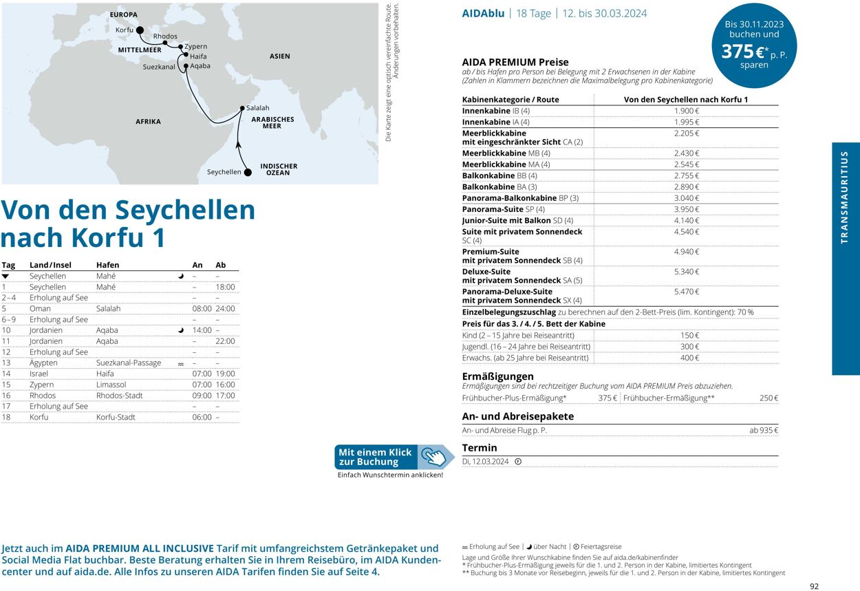 Prospekt Aida 01.10.2023 - 30.04.2024