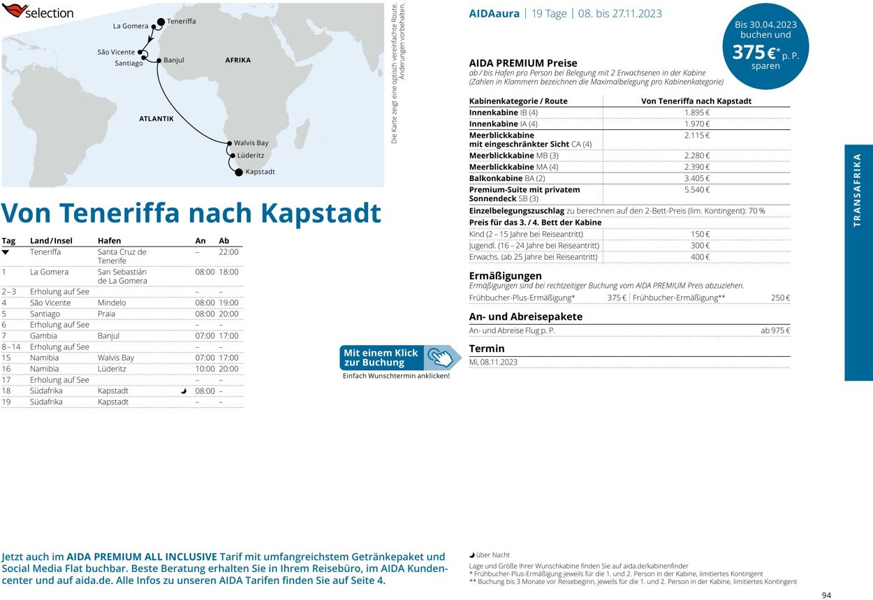 Prospekt Aida 01.10.2023 - 30.04.2024