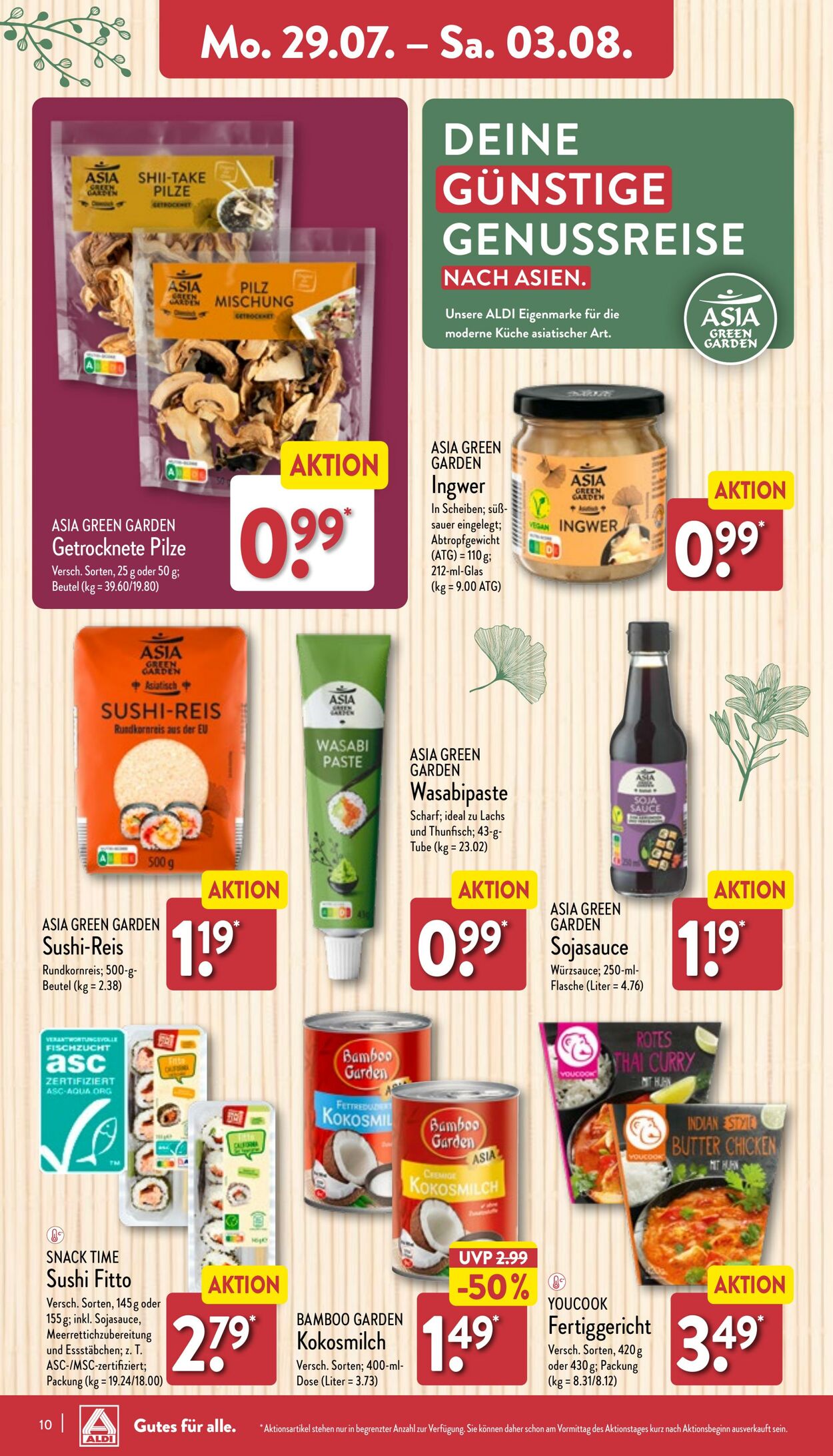 Prospekt Aldi-Nord 29.07.2024 - 03.08.2024