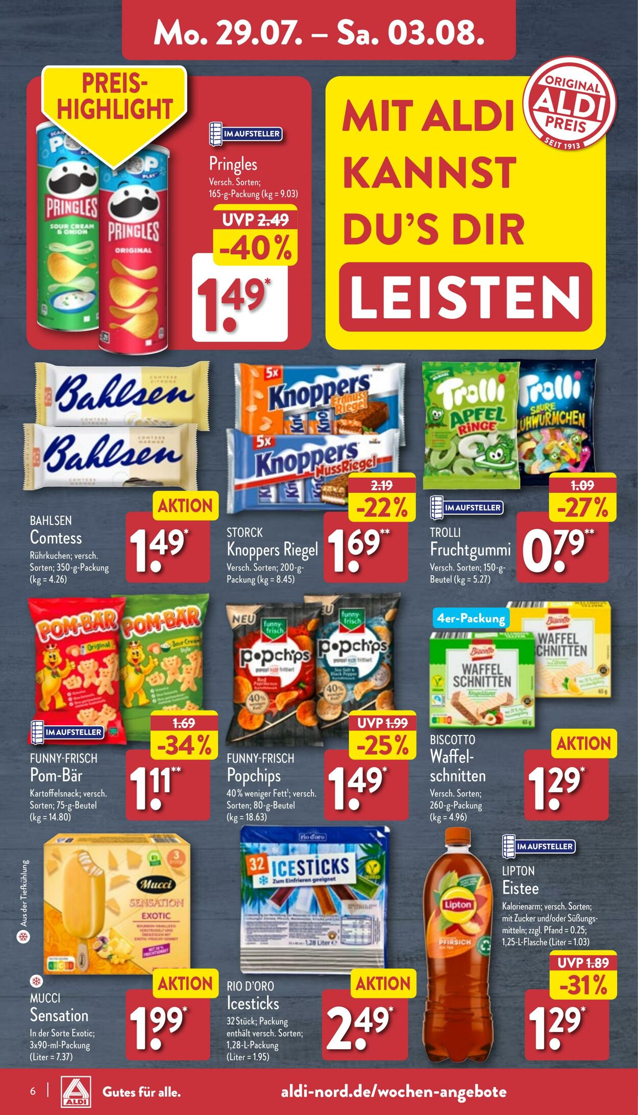 Prospekt Aldi-Nord 29.07.2024 - 03.08.2024